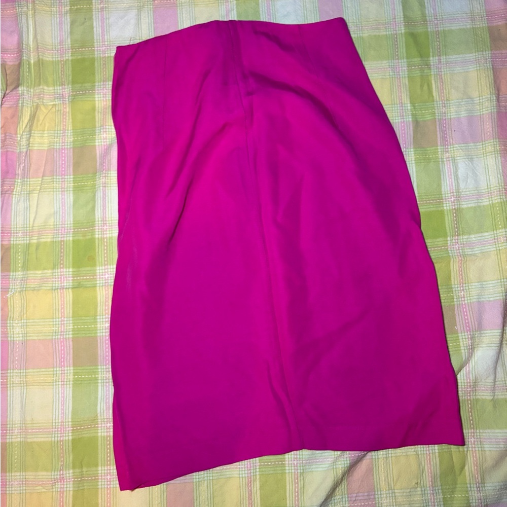 vintage pink midi skirt